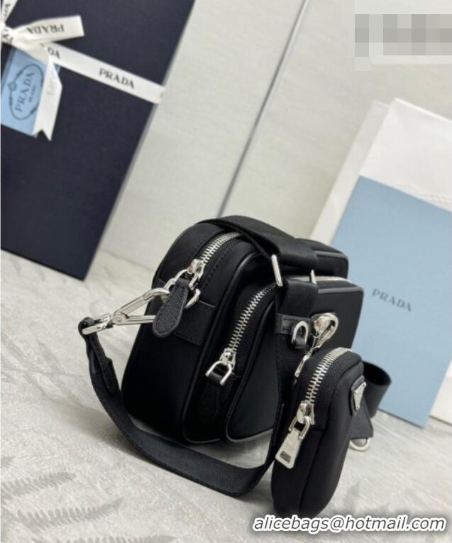 Best Quality Prada Re-Nylon Mini Shoulder Bag 1BH226 Black 2026