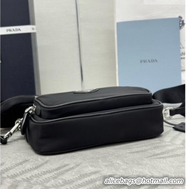 Best Quality Prada Re-Nylon Mini Shoulder Bag 1BH226 Black 2026