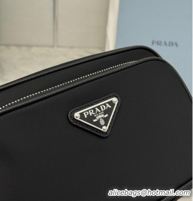 Best Quality Prada Re-Nylon Mini Shoulder Bag 1BH226 Black 2026