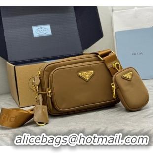 Buy Discount Prada Re-Nylon Mini Shoulder Bag 1BH226 Brown 2026