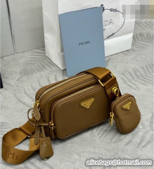 Buy Discount Prada Re-Nylon Mini Shoulder Bag 1BH226 Brown 2026