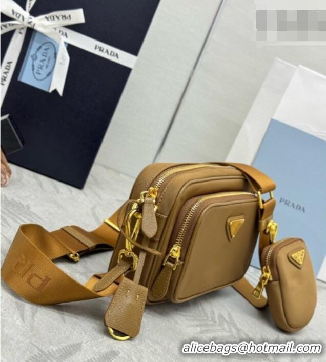 Buy Discount Prada Re-Nylon Mini Shoulder Bag 1BH226 Brown 2026