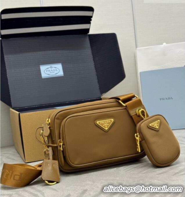 Buy Discount Prada Re-Nylon Mini Shoulder Bag 1BH226 Brown 2026