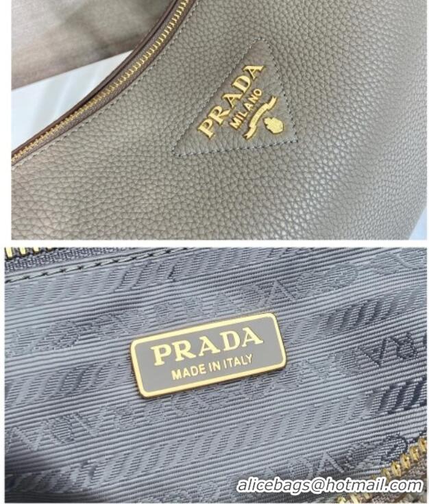 Market Sells Prada Medium Leather Shoulder Bag in Grained Calfskin 1BC283 Grey 2026