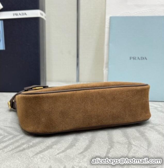 Market Sells Prada Re-Edition 2005 Hobo Mini Bag in Suede 1N204M Brown 2026