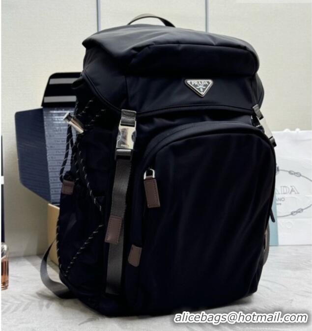 Best Price Prada Speedrock Re-Nylon and Leather Backpack 2VZ123 Black 2026