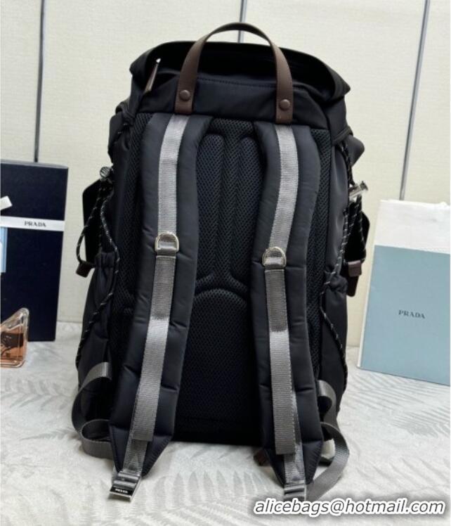 Best Price Prada Speedrock Re-Nylon and Leather Backpack 2VZ123 Black 2026