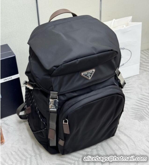 Best Price Prada Speedrock Re-Nylon and Leather Backpack 2VZ123 Black 2026