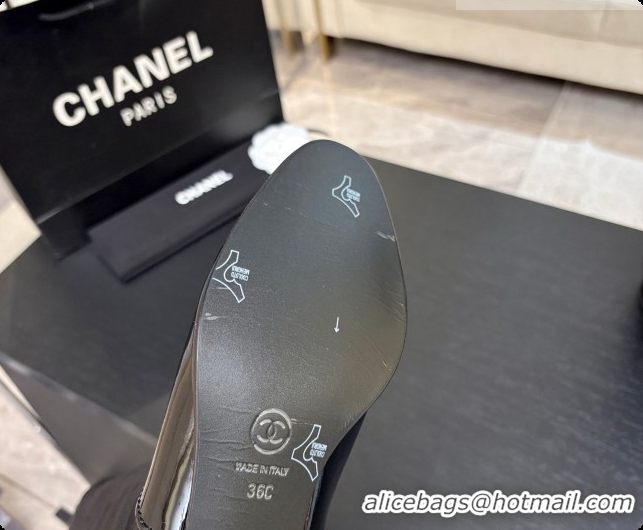Durable Chanel High Boots in Suede & Patent Calfskin CH090935 Black 2026 