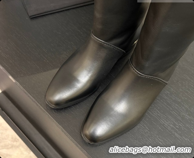Most Popular Chanel High Boots in Smooth Calfskin CH090936 Black 2026