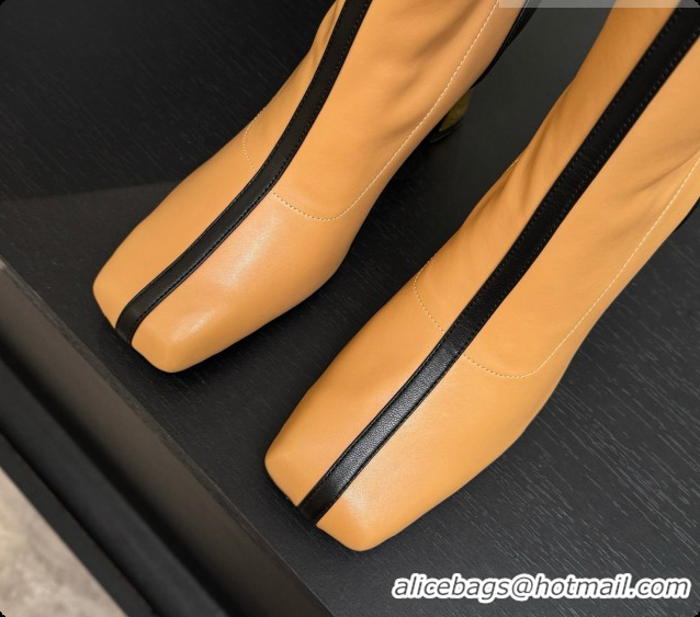 Top Design Chanel High Boots in Smooth Calfskin 8.5cm Heel CH090946 Apricot 2026