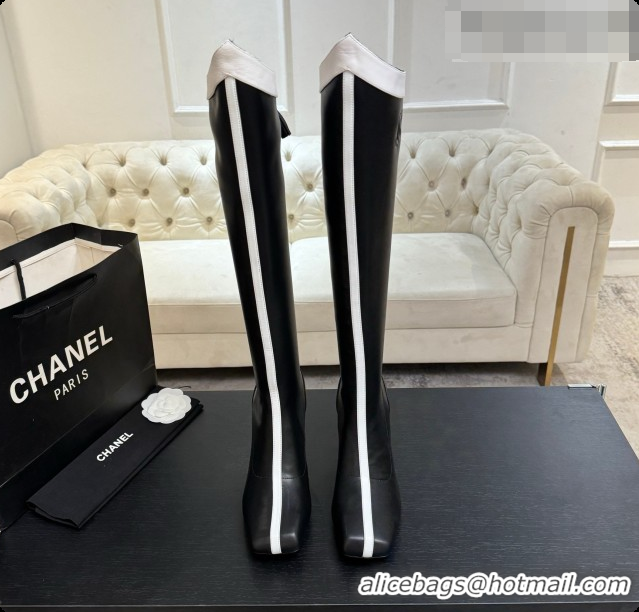 Best Grade Chanel High Boots in Smooth Calfskin 8.5cm Heel CH090947 Black 2026
