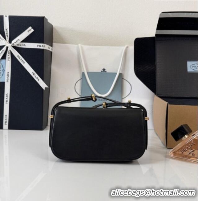 Classic Wholesale Spot Bulk Prada Smooth Calfskin Shoulder Bag 1BD339 Black 2026