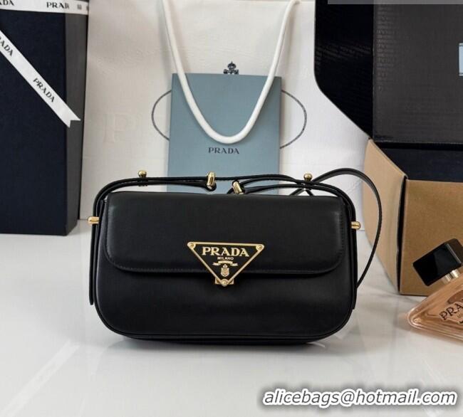 Classic Wholesale Spot Bulk Prada Smooth Calfskin Shoulder Bag 1BD339 Black 2026