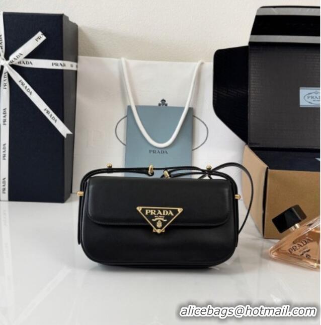 Classic Wholesale Spot Bulk Prada Smooth Calfskin Shoulder Bag 1BD339 Black 2026
