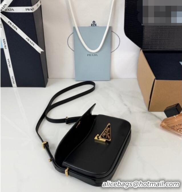 Classic Wholesale Spot Bulk Prada Smooth Calfskin Shoulder Bag 1BD339 Black 2026