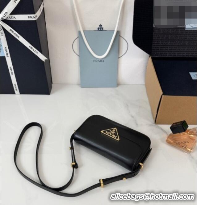 Classic Wholesale Spot Bulk Prada Smooth Calfskin Shoulder Bag 1BD339 Black 2026