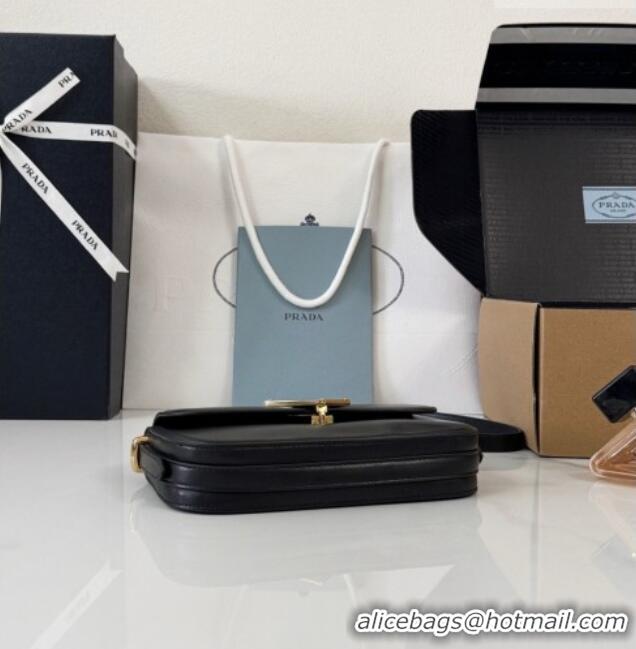 Classic Wholesale Spot Bulk Prada Smooth Calfskin Shoulder Bag 1BD339 Black 2026
