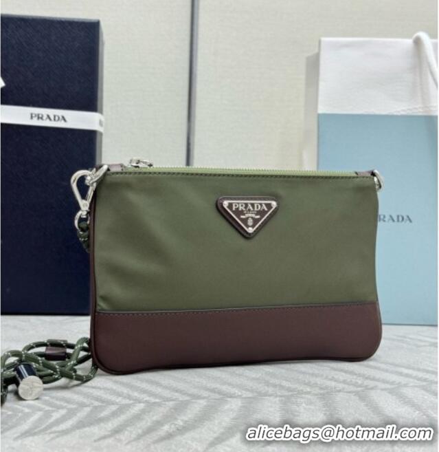 New Fashion Prada Speedrock Re-Nylon Smartphone Case 2ZT073 Green 2026
