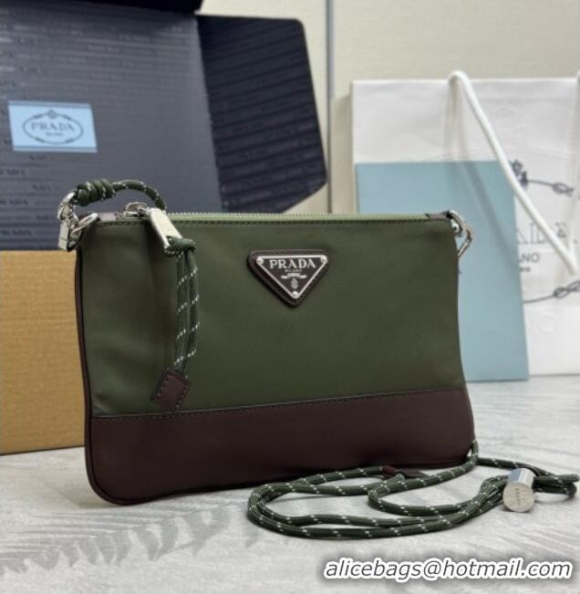 New Fashion Prada Speedrock Re-Nylon Smartphone Case 2ZT073 Green 2026