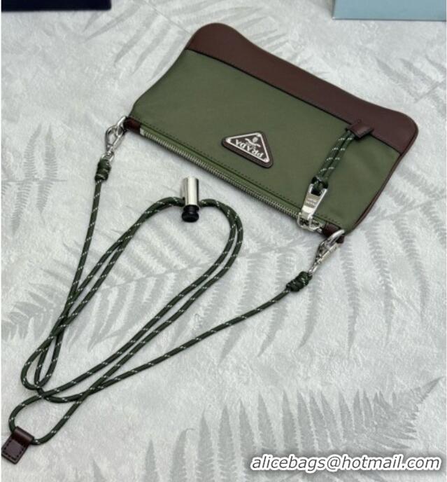 New Fashion Prada Speedrock Re-Nylon Smartphone Case 2ZT073 Green 2026