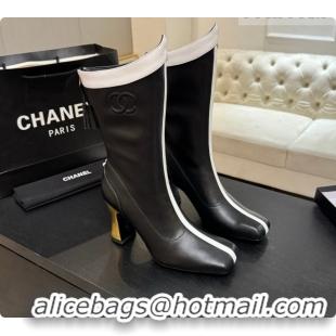 Classic Hot Chanel Short Boots in Smooth Calfskin 8.5cm Heel CH090959 Black 2026