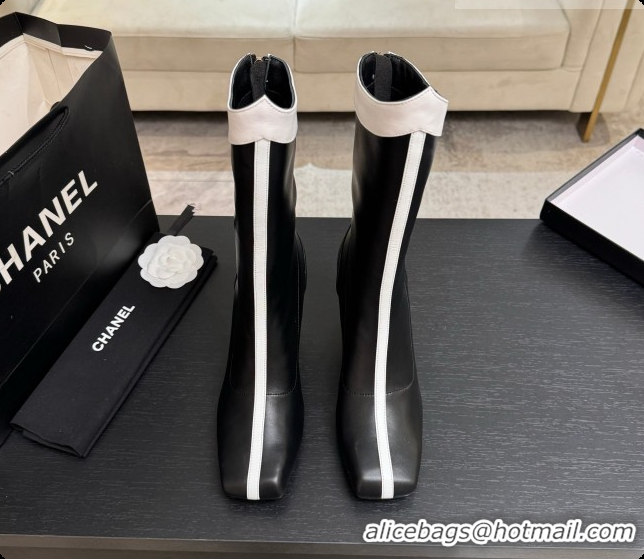 Classic Hot Chanel Short Boots in Smooth Calfskin 8.5cm Heel CH090959 Black 2026
