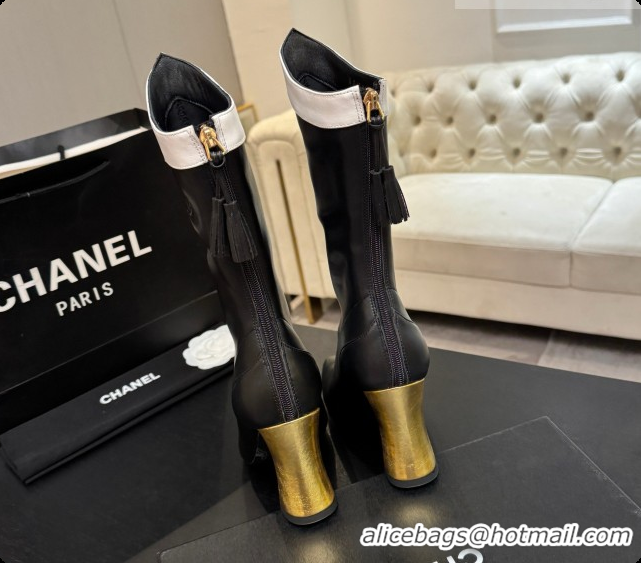 Classic Hot Chanel Short Boots in Smooth Calfskin 8.5cm Heel CH090959 Black 2026