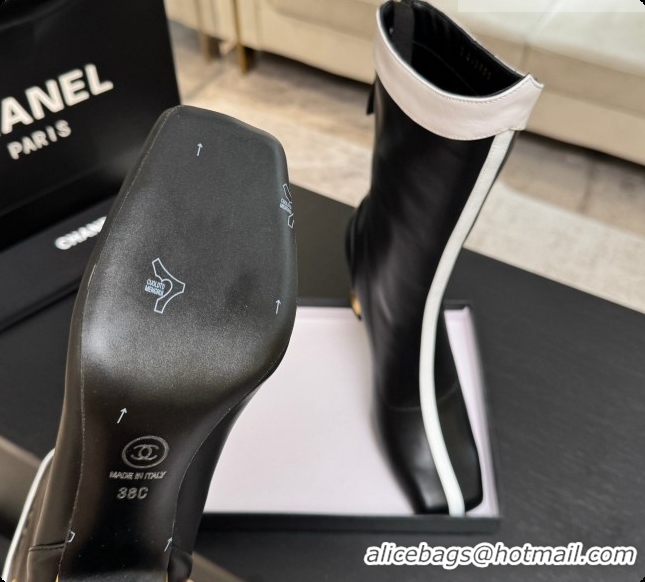 Classic Hot Chanel Short Boots in Smooth Calfskin 8.5cm Heel CH090959 Black 2026