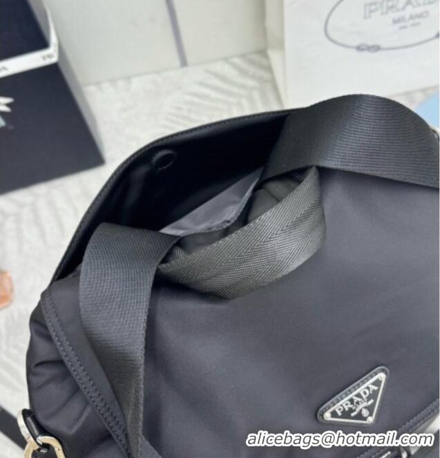 Buy Discount Prada Mens Explore Re-Nylon and Leather Backpack Bag 2VZ118 Black 2026