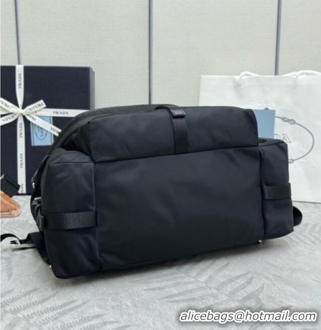 Buy Discount Prada Mens Explore Re-Nylon and Leather Backpack Bag 2VZ118 Black 2026