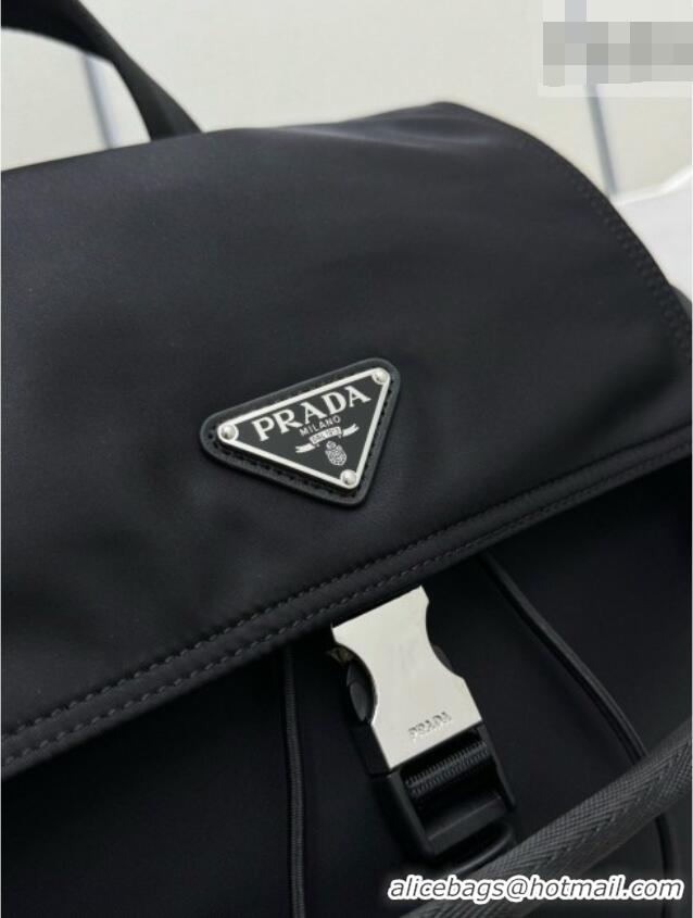 Buy Discount Prada Mens Explore Re-Nylon and Leather Backpack Bag 2VZ118 Black 2026