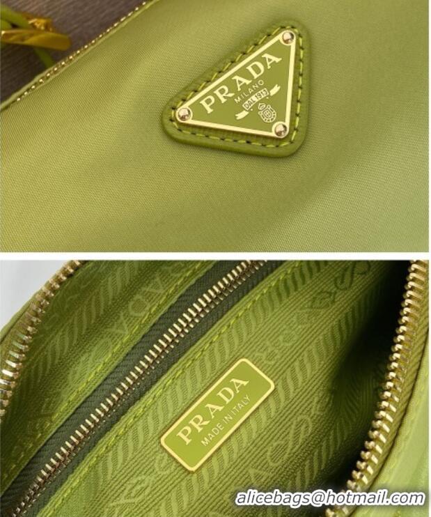 Cheapest Prada Re-Nylon Pouch Mini Bag 1NE058 Green 2026