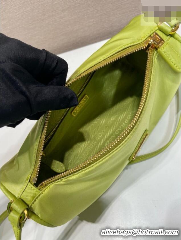 Cheapest Prada Re-Nylon Pouch Mini Bag 1NE058 Green 2026