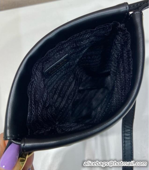 Modern Classic Prada Nappa Leather Pouch Bag 1MS017 Black 2026