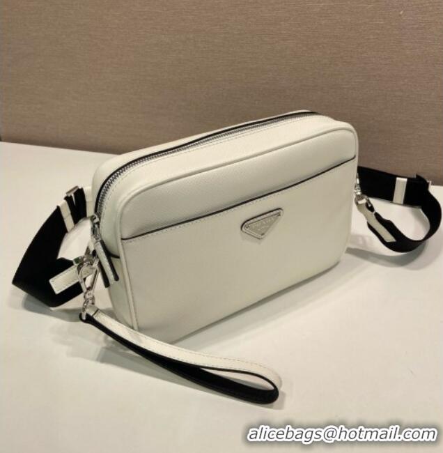 Good Taste Prada Saffiano Leather Shoulder Bag 2VH210 White 2026