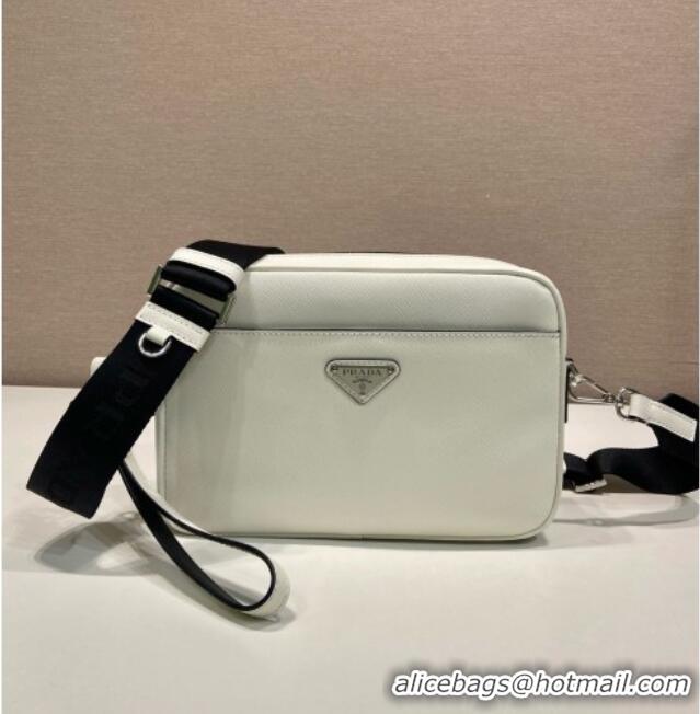 Good Taste Prada Saffiano Leather Shoulder Bag 2VH210 White 2026