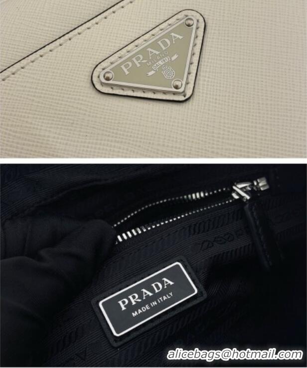 Good Taste Prada Saffiano Leather Shoulder Bag 2VH210 White 2026