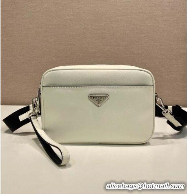 Good Taste Prada Saffiano Leather Shoulder Bag 2VH210 White 2026