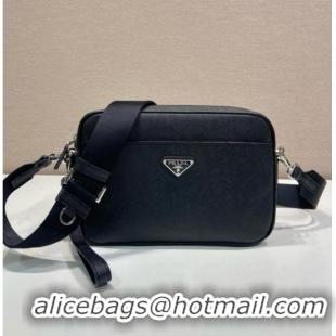 Top Grade Prada Nappa Leather Pouch Bag 1MS017 Black 2026