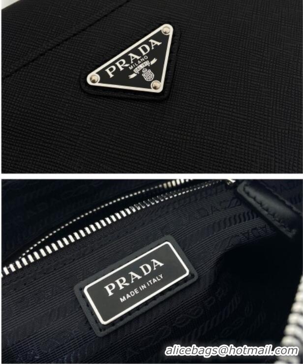 Top Grade Prada Nappa Leather Pouch Bag 1MS017 Black 2026