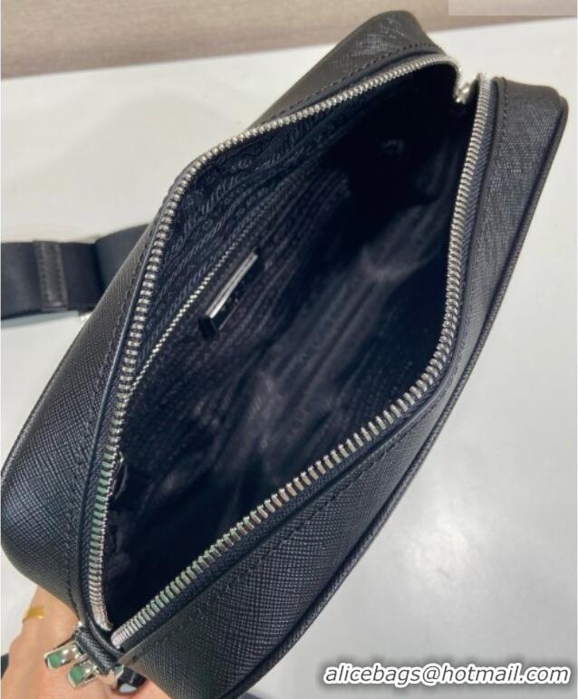 Top Grade Prada Nappa Leather Pouch Bag 1MS017 Black 2026