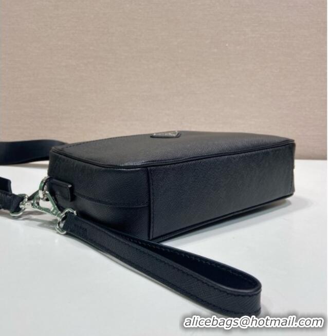 Top Grade Prada Nappa Leather Pouch Bag 1MS017 Black 2026