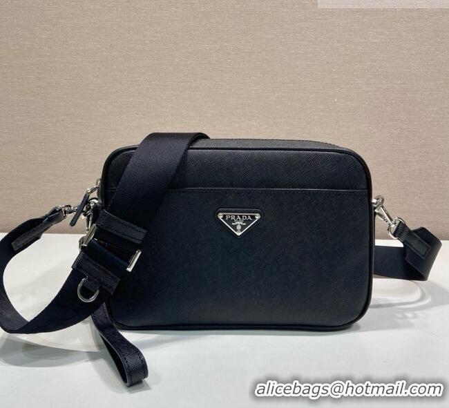 Top Grade Prada Nappa Leather Pouch Bag 1MS017 Black 2026