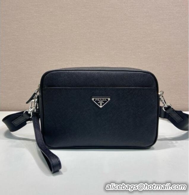 Top Grade Prada Nappa Leather Pouch Bag 1MS017 Black 2026