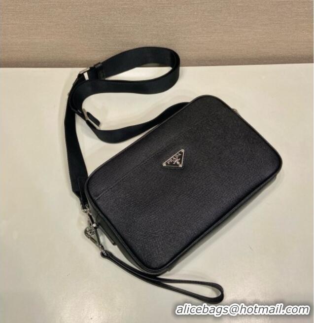 Top Grade Prada Nappa Leather Pouch Bag 1MS017 Black 2026