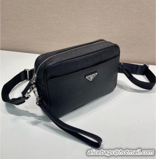 Top Grade Prada Nappa Leather Pouch Bag 1MS017 Black 2026