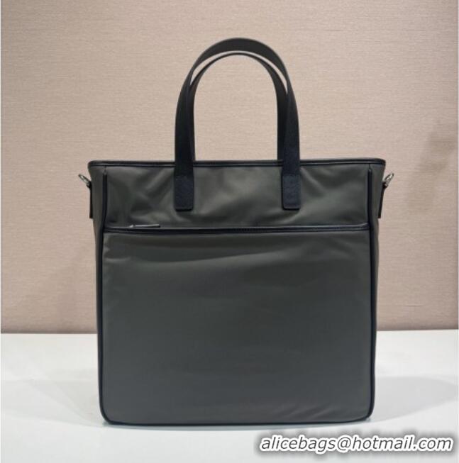 Best Price Prada Re-Nylon and Saffiano Leather Tote Bag 2VG860 Dark Green 2026