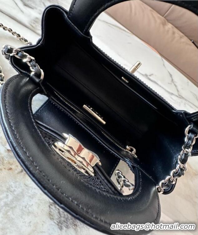 Buy Discount Chanel Crystals Mini Kelly Shopping Bag AS4416 Black 2026