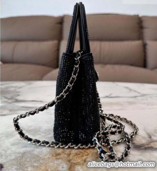 Buy Discount Chanel Crystals Mini Kelly Shopping Bag AS4416 Black 2026